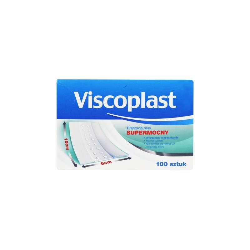 Plaster Supermocny Prestovis Plus 10 cm x 6cm - 100sztuk