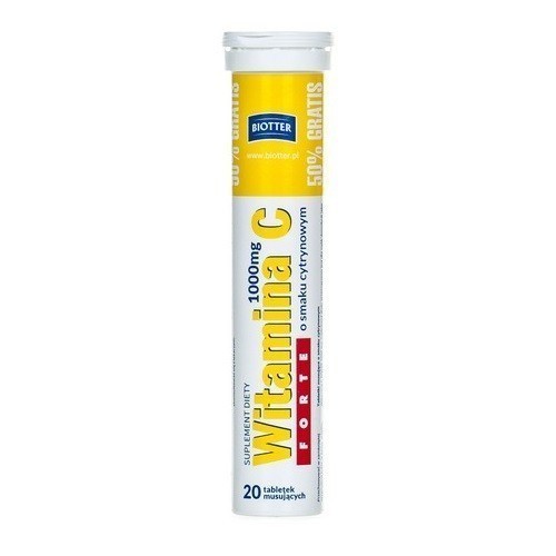 Witamina C Forte 1000 mg 20 Tabletek Musujących