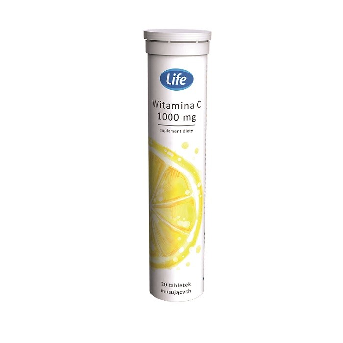 Life Witamina C 1000 mg 20 Tabletek Musujących