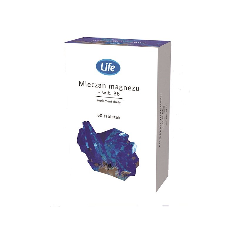 Life Mleczan Magnezu + Witamina B6 60 Tabletek