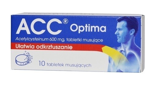 ACC Optima 600 mg 10 Tabletek Musujących