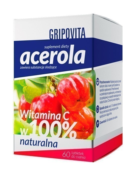 Acerola Gripovita 60 Tabletek