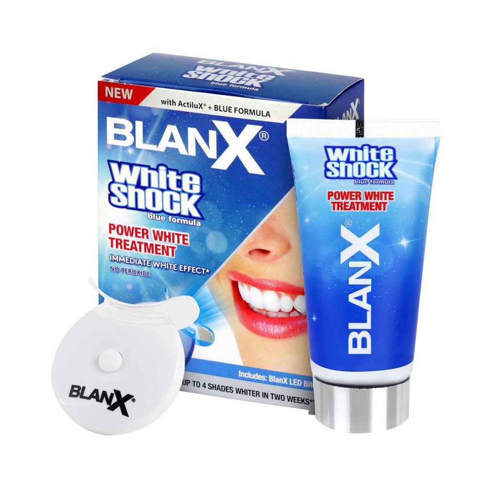 Blanx White Shock Intensywny System Wybielający 50 ml+ Blanx Led Bite