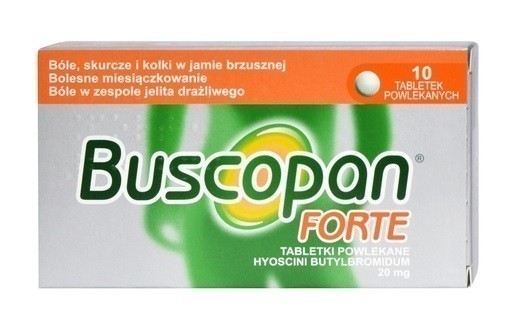 Buscopan Forte 20 mg 10 Tabletek