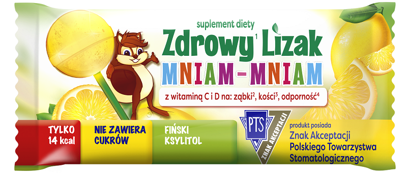 Zdrowy Lizak Mniam-Mniam Cytryna 1 szt.