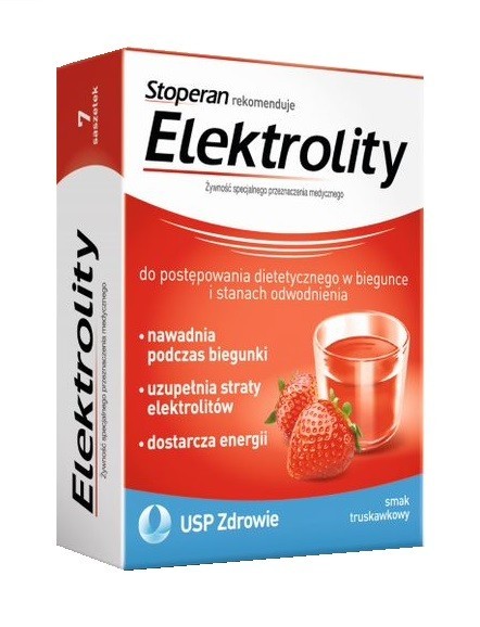 Elektrolity Smak Truskawkowy 7 Saszetek