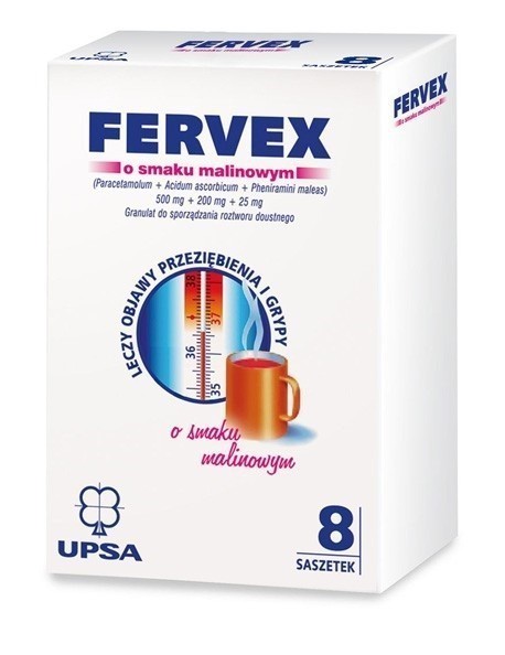 Fervex o smaku malinowym