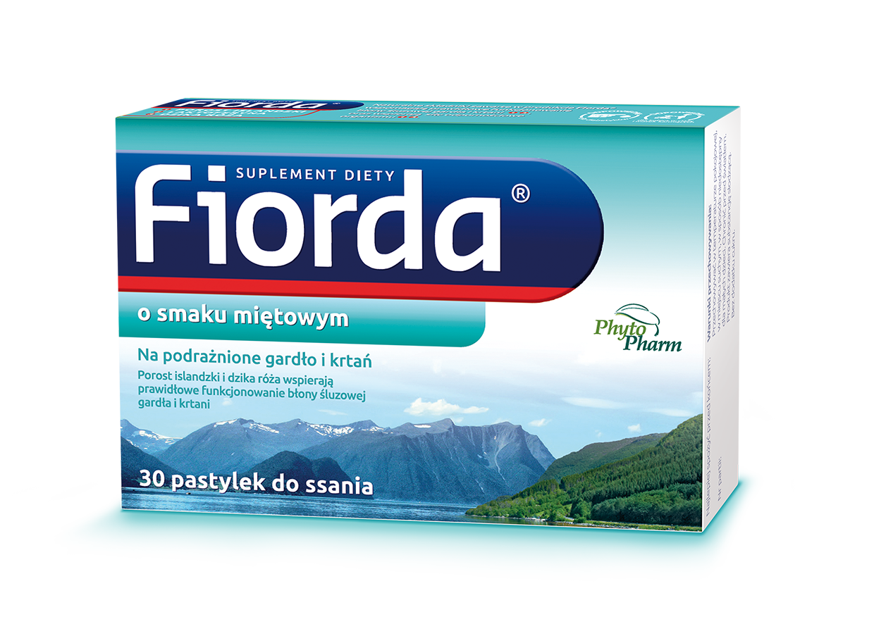 Fiorda - pastylki do ssania o smaku miętowym