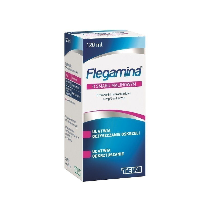 Flegamina Syrop o smaku malinowym