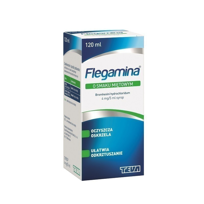 Flegamina Syrop o smaku miętowym