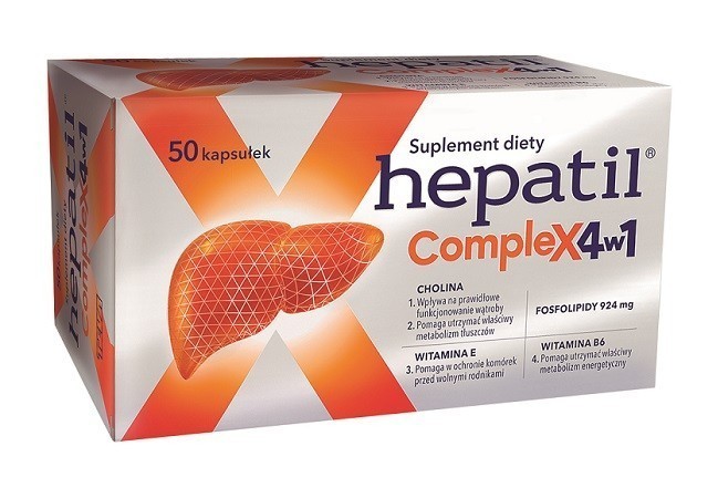 Hepatil Complex 4w1 50 Kapsułek