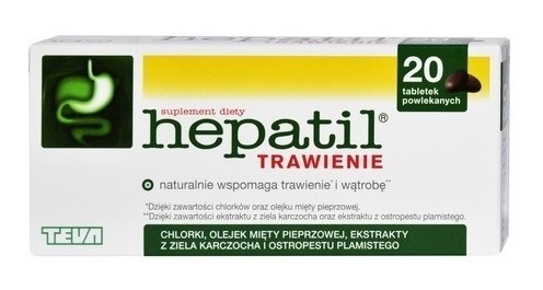 Hepatil Trawienie 20 Tabletek