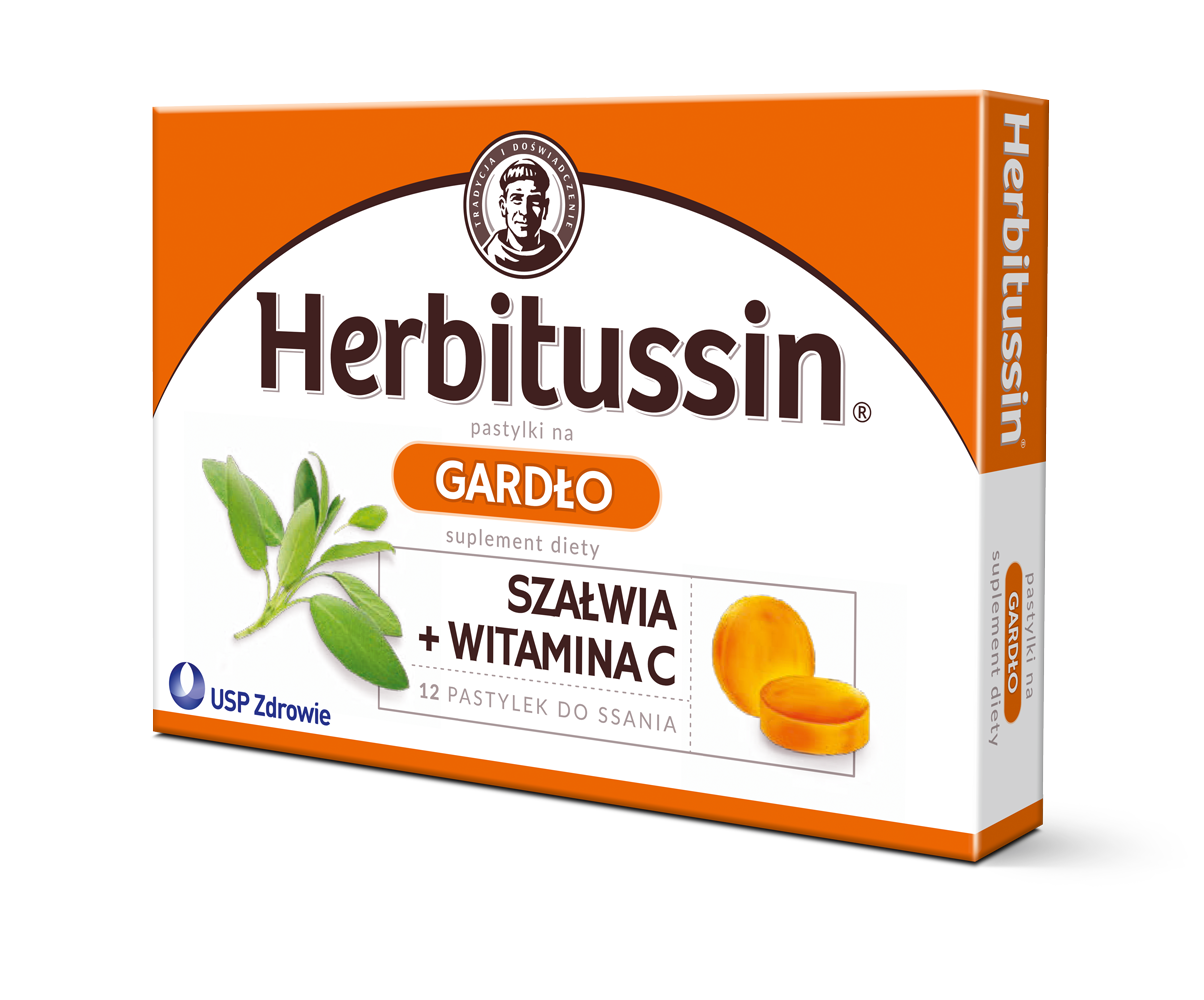 Herbitussin Gardło Pastylki