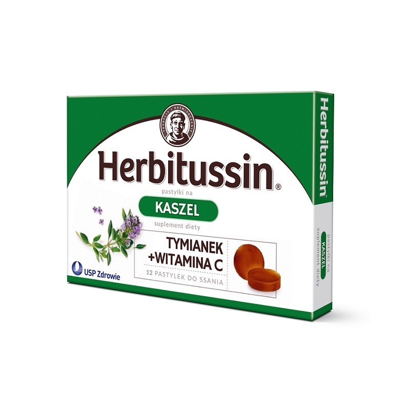 Herbitussin Kaszel 12 Pastylek