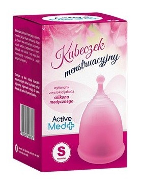 Active Med Kubeczek Menstruacyjny S + Pojemnik do dezynfekcji