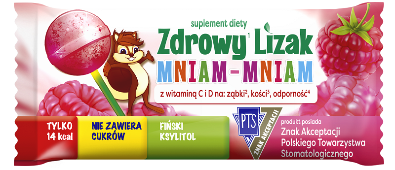 Zdrowy Lizak Mniam-Mniam Malina 1 szt.