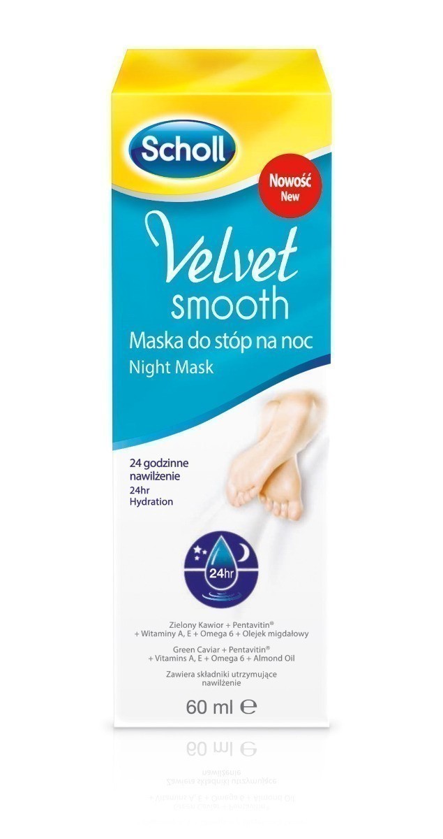 Scholl Velvet Smooth maska do stóp na noc