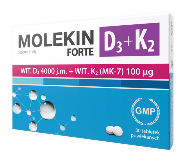 Molekin D3+K2 Forte 30 Tabletek