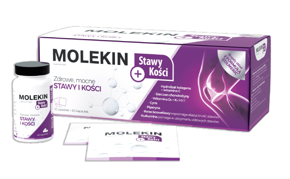 Molekin Stawy + Kości 60 kaps. + 30 sasz.
