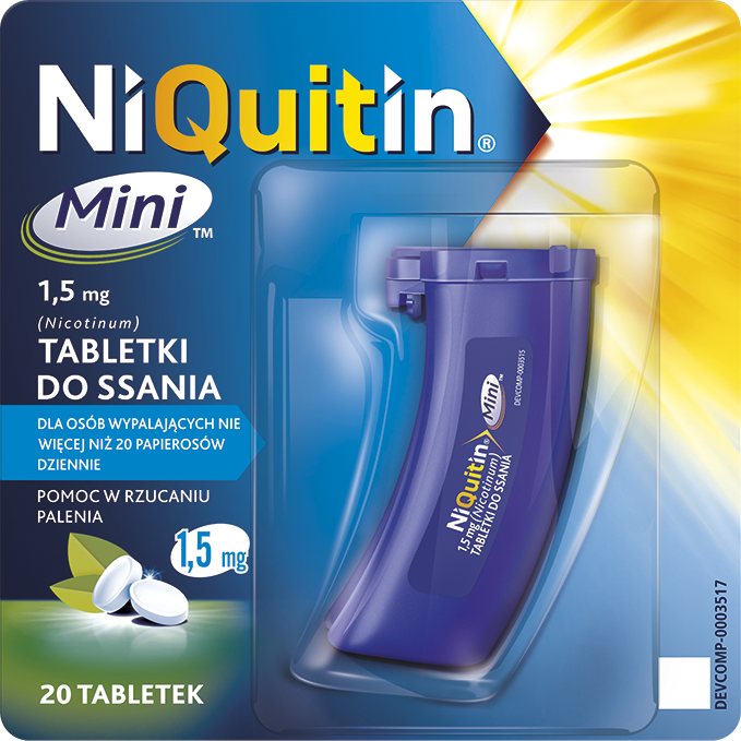 NiQuitin Mini 1,5mg - tabletki do ssania