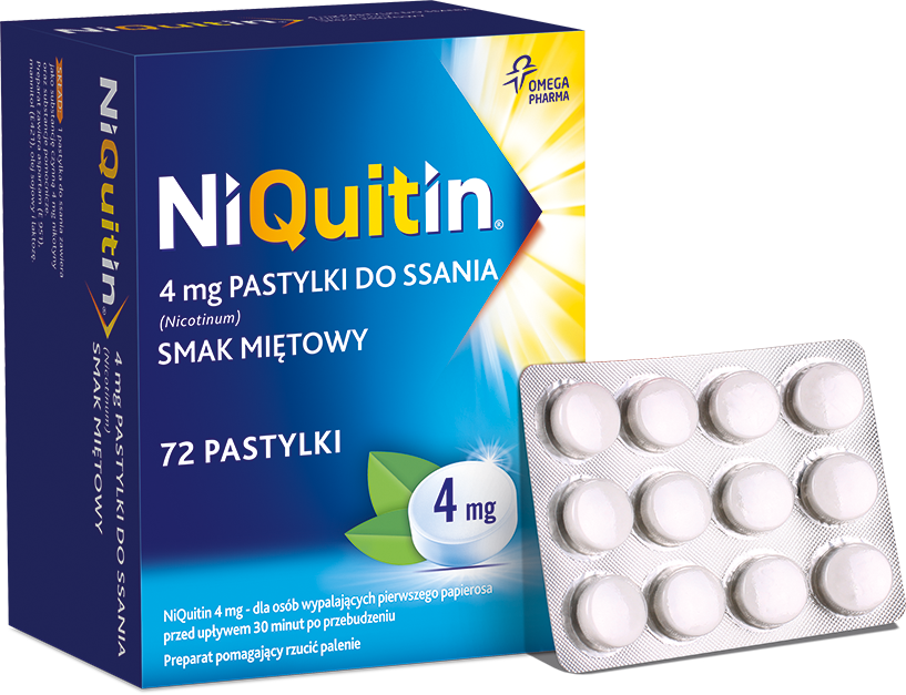 NiQuitin 4mg - pastylki do ssania