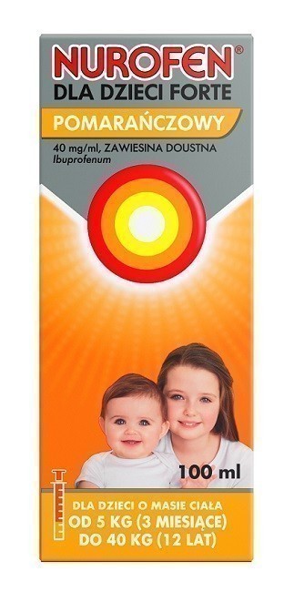 Nurofen Forte Zawiesina doustna o smaku pomarańczowym