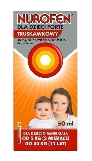 Nurofen Forte Zawiesina doustna o smaku truskawkowym