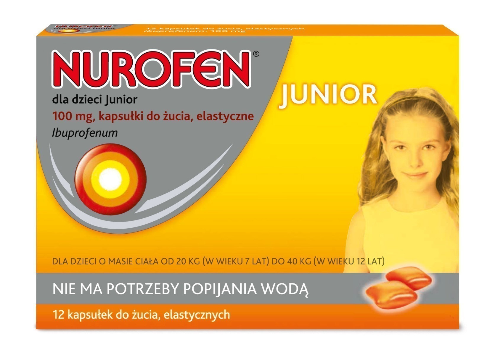 Nurofen dla dzieci Junior kapsułki do żucia