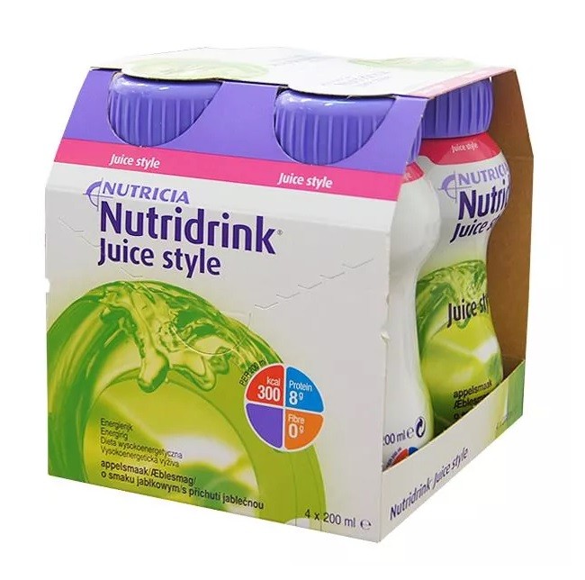 Nutridrink Juice Style Smak Jabłkowy 4x200 ml