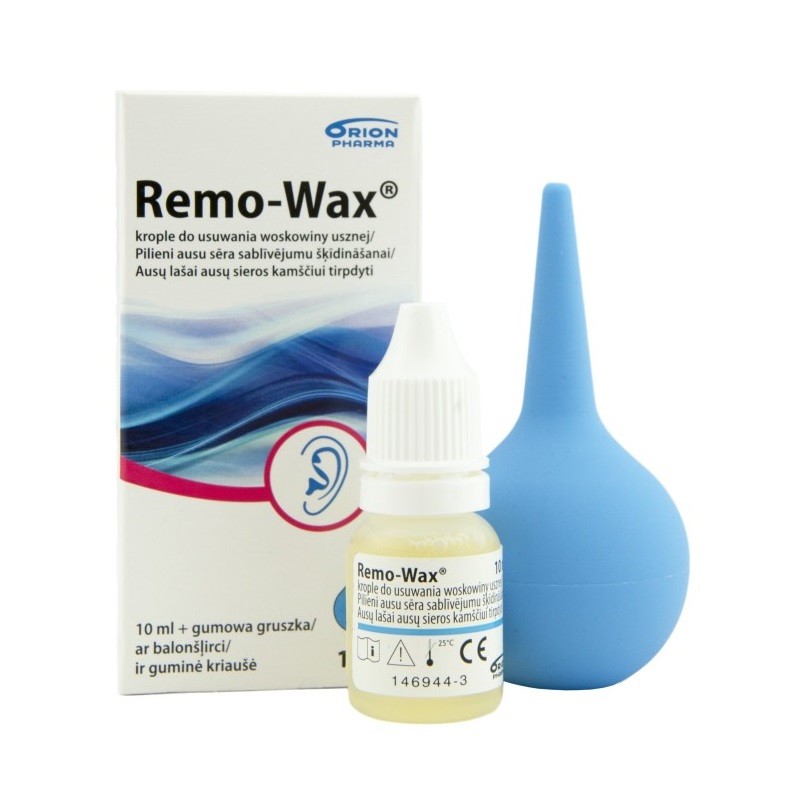 Remo-Wax Krople 10 ml + Pompka Uszna