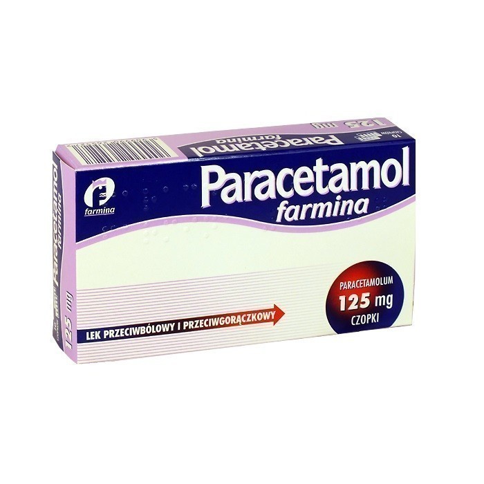 Paracetamol Farmina 125 mg 10 Czopków