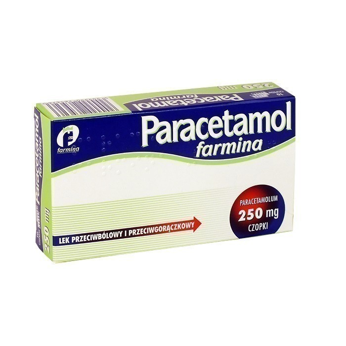 Paracetamol Farmina 250 mg 10 Czopków