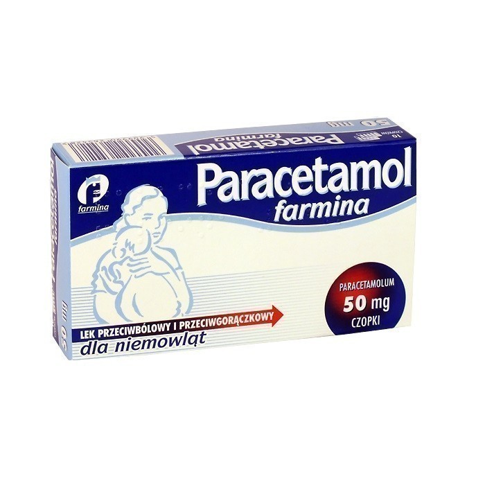 Paracetamol Farmina 50 mg 10 Czopków