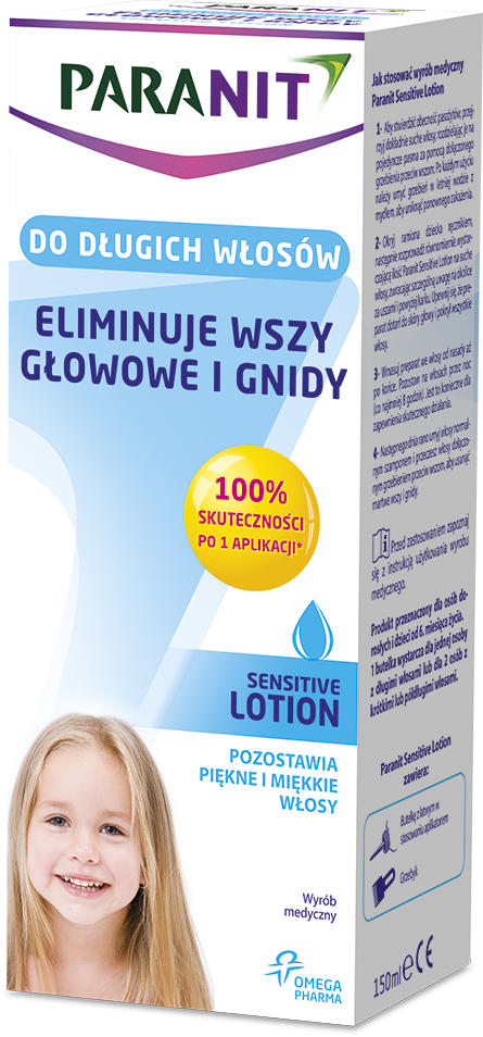Paranit Sensitive Lotion likwidujący wszy i gnidy 150 ml