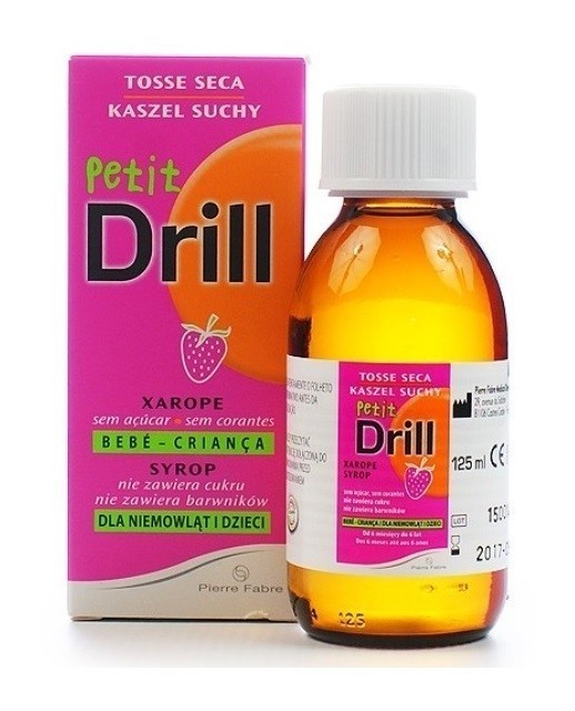 PetitDrill Syrop na kaszel suchy dla niemowląt i dzieci 125 ml
