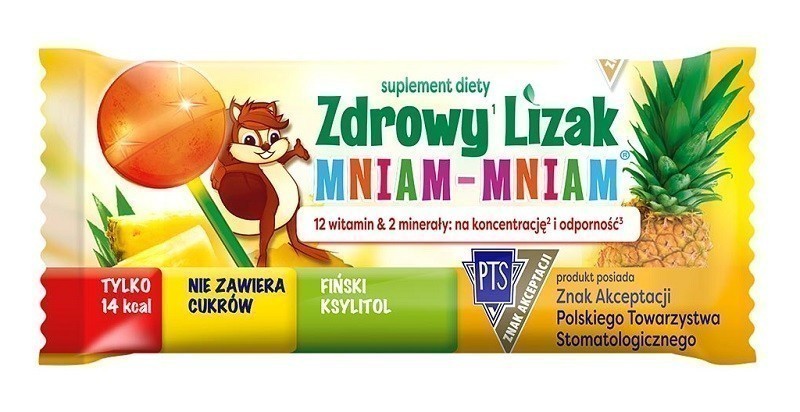 Zdrowy Lizak Mniam-Mniam Ananas 1 szt.