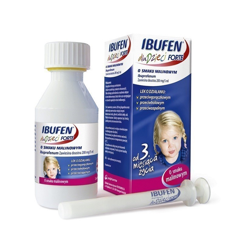 Ibufen Forte Syrop o smaku malinowym
