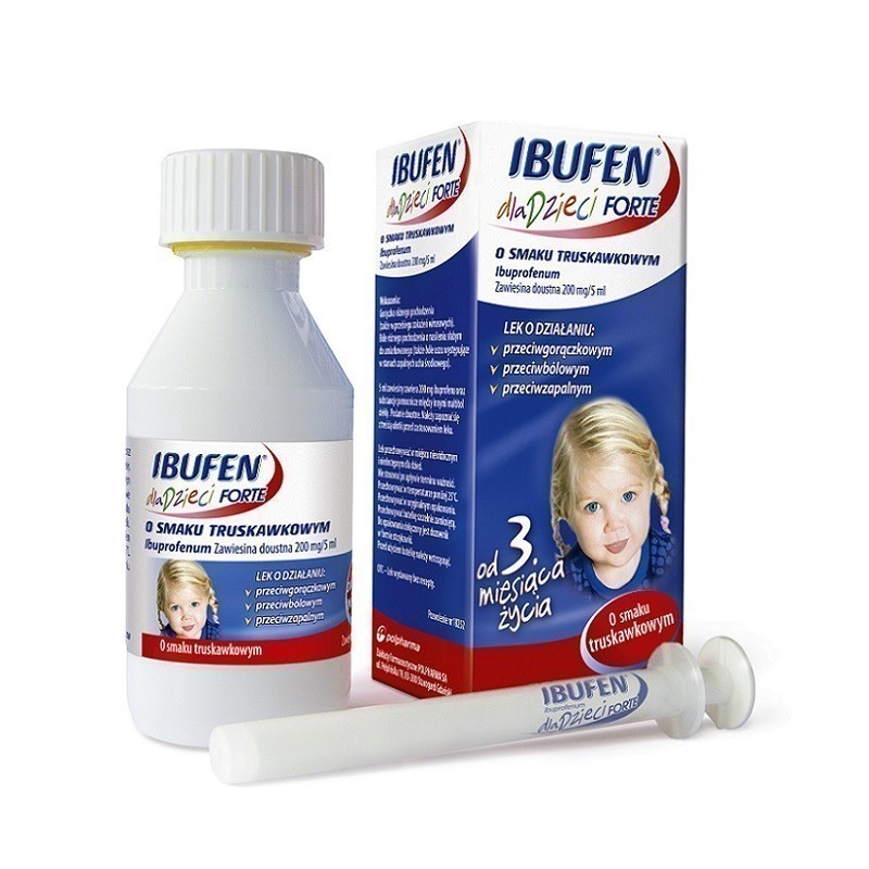 Ibufen Forte Syrop o smaku truskawkowym