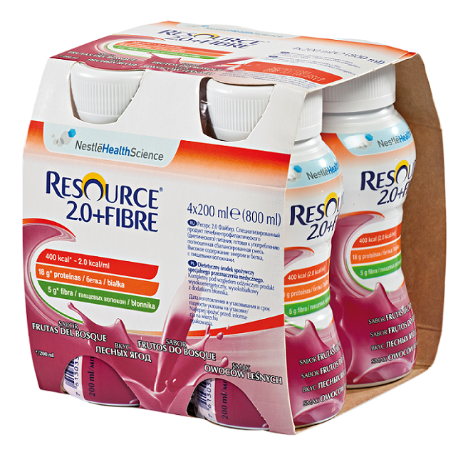 Resource 2.0+ Fibre Smak Owoców Leśnych