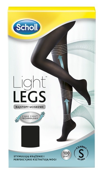 Scholl Light Legs Rajstopy Uciskowe 60 DEN Czarne S