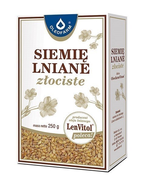 Siemie Lniane Złociste 250 g