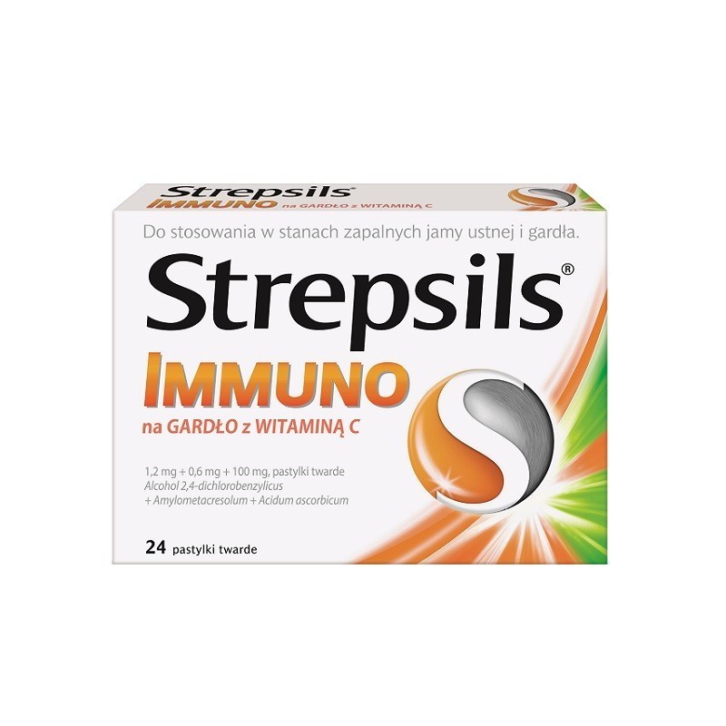 Strepsils Immuno na Gardło z Witaminą C