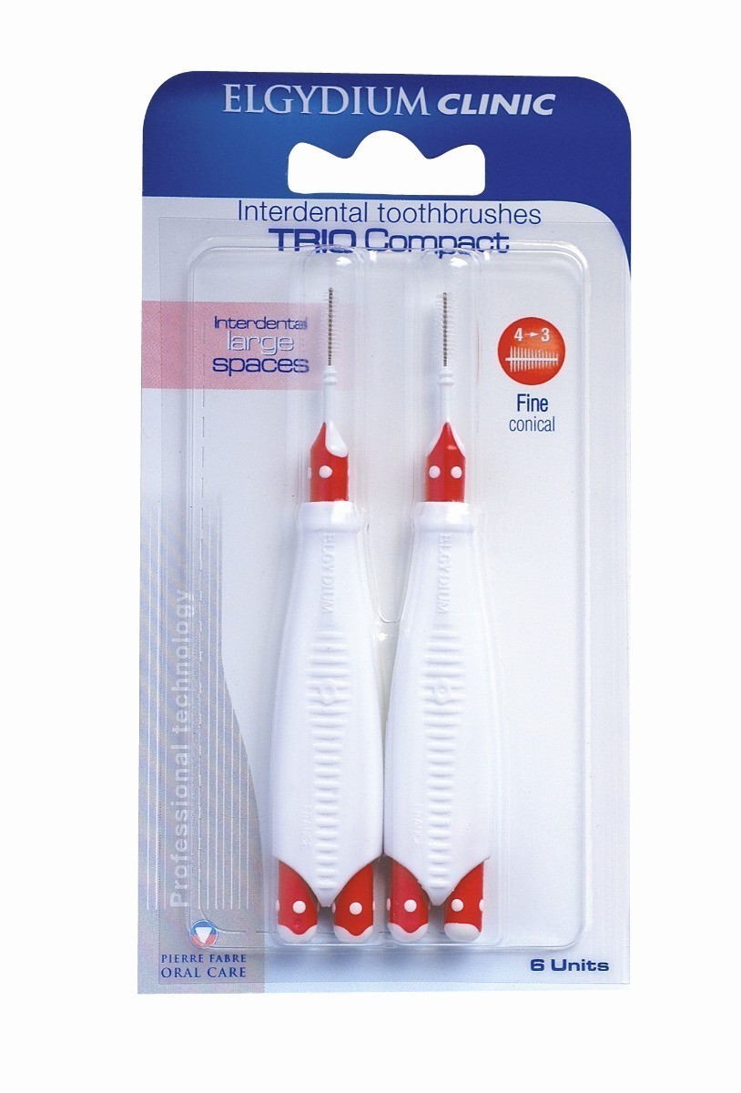 Elgydium Clinic Trio Compact Large - szczoteczki międzyzębowe szerokie