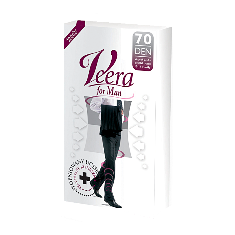 VEERA Skarpety meskie 70 DEN granat 2/M