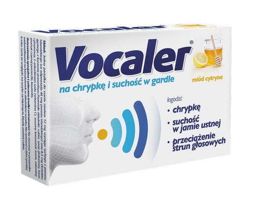 Vocaler Miód i Cytryna 24 Pastylki do ssania