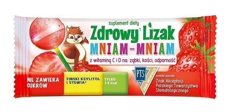 Zdrowy Lizak Mniam-Mniam Truskawka 1 szt.