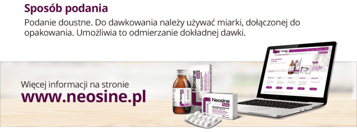 Sposób podania. Podanie doustne. Do dawkowania należy używać miarki, dołączonej do opakowania. Umożliwia to odmierzanie dokładnej dawki.