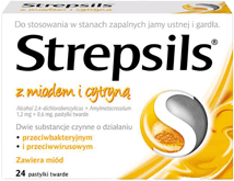 Strepsils z miodem i cytryną